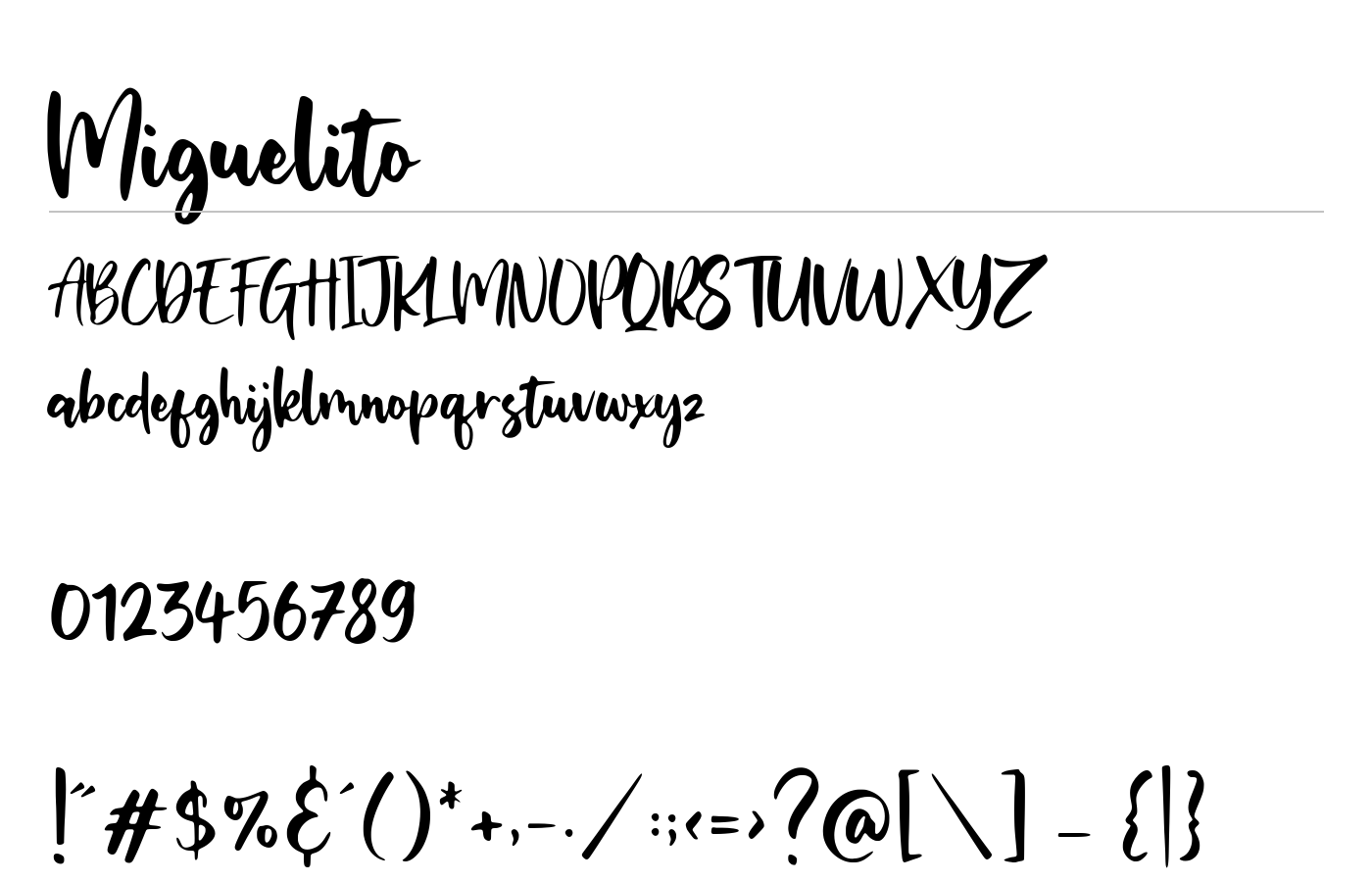 Miguelito Font preview