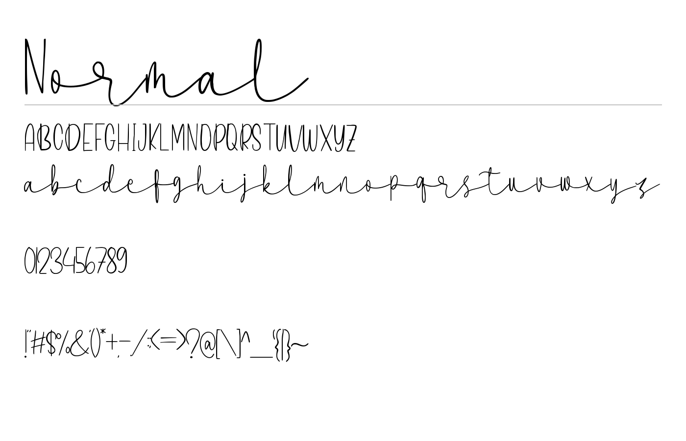 Milanicay Font preview