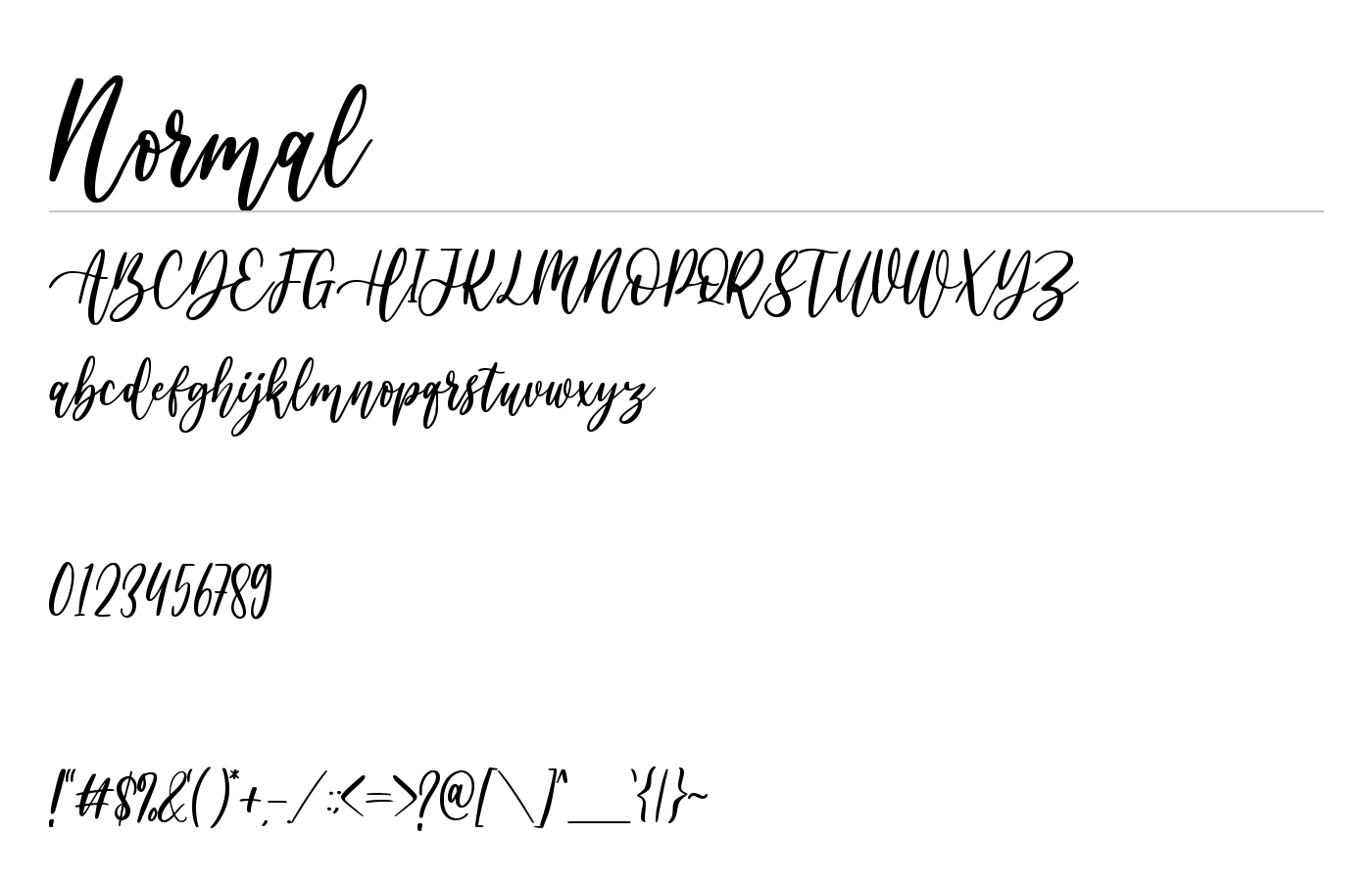 Miramilly Font preview