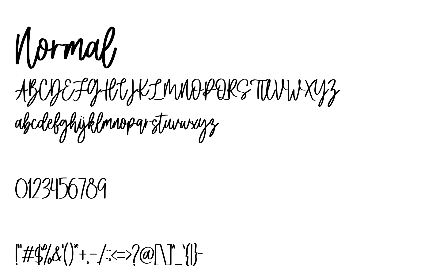 Mistigralley Font preview