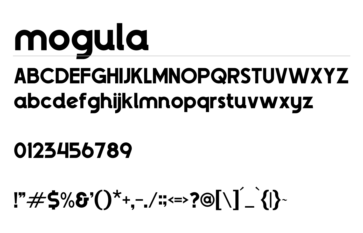 Mogula Font preview