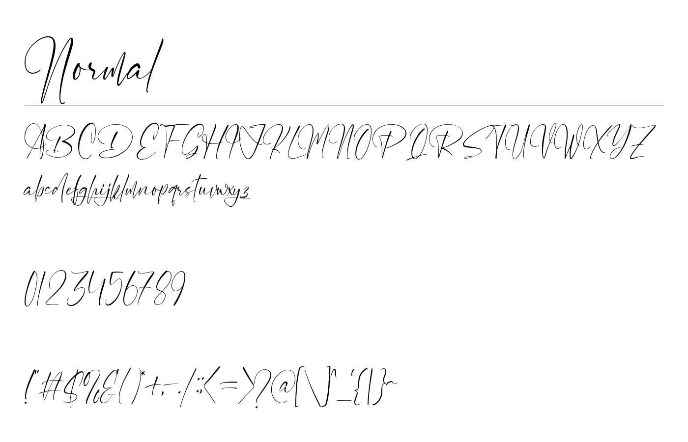 Molighwood Font preview