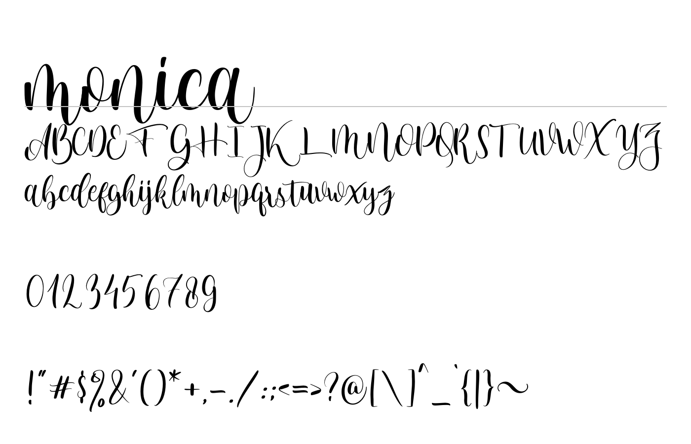Monica Font preview