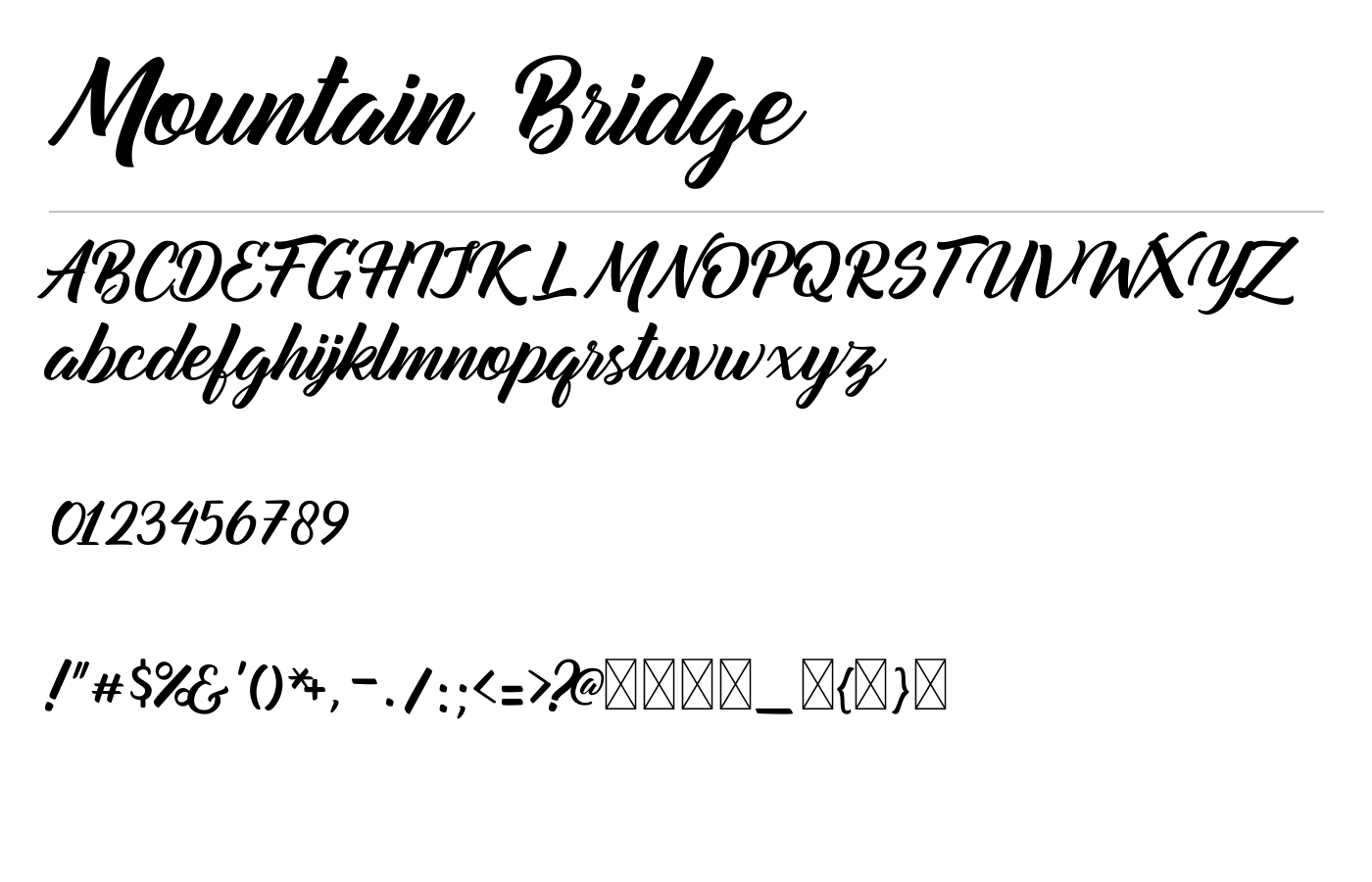 Mountain Bridge preview