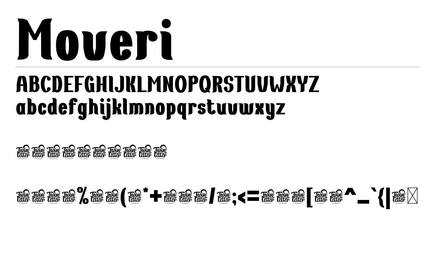 Moveri Font preview