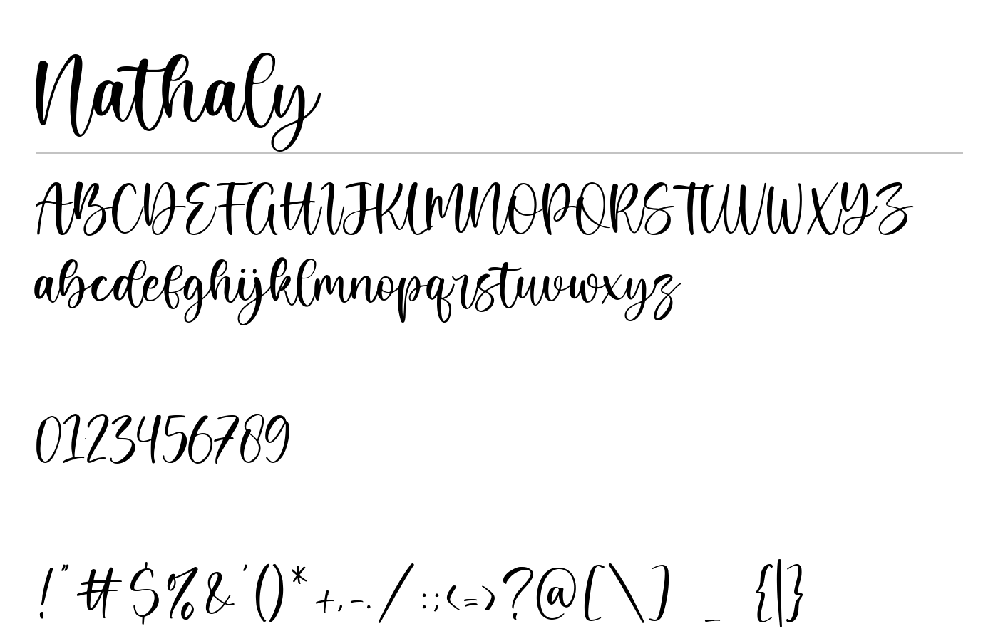 Nathaly Font preview