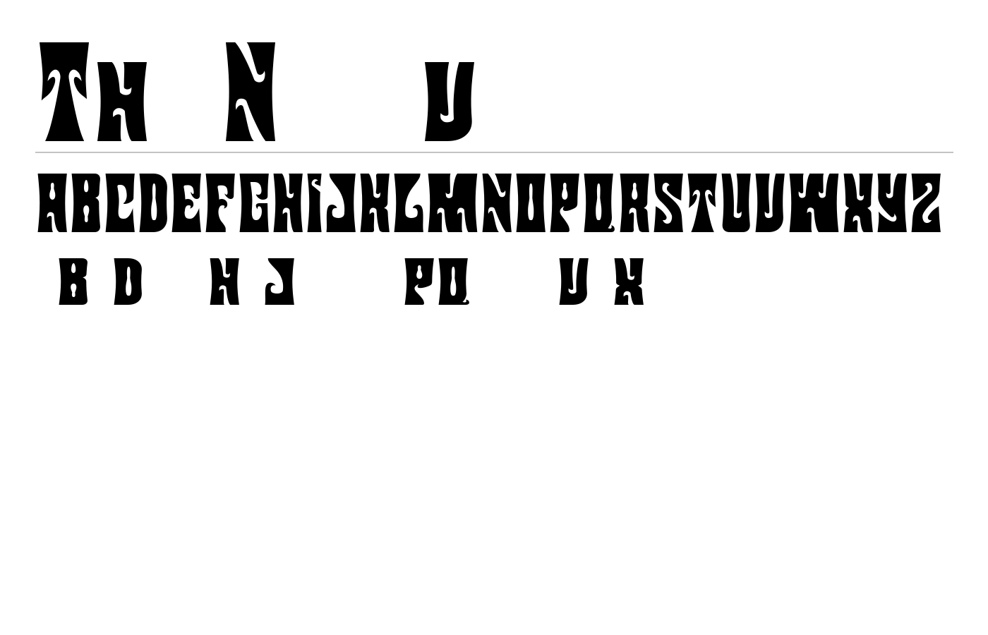 Natseva Font preview