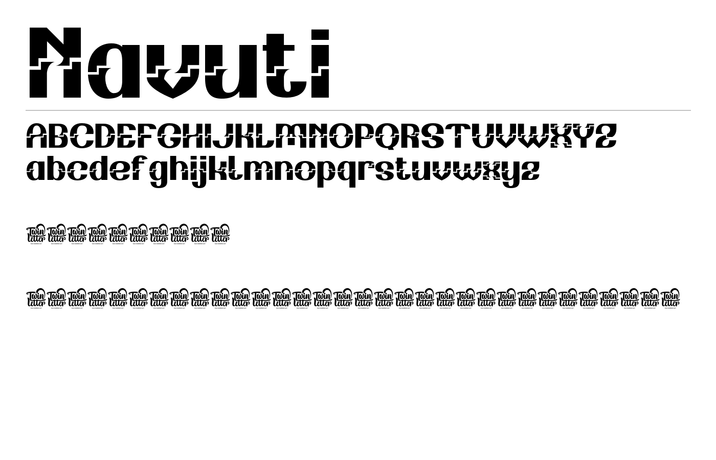 Navuti Font preview
