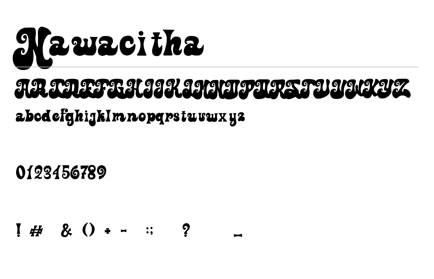 Nawacitha Font preview