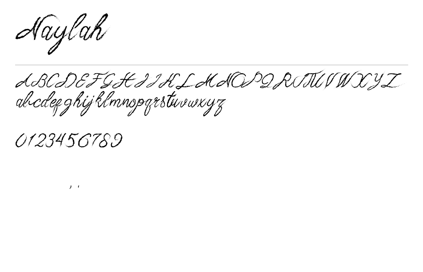 Naylah Font preview
