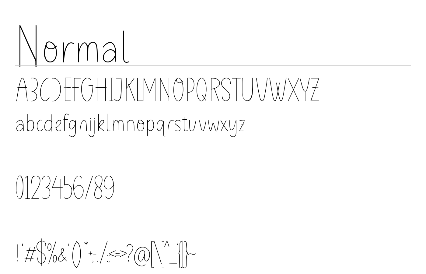 Nervesline Font preview
