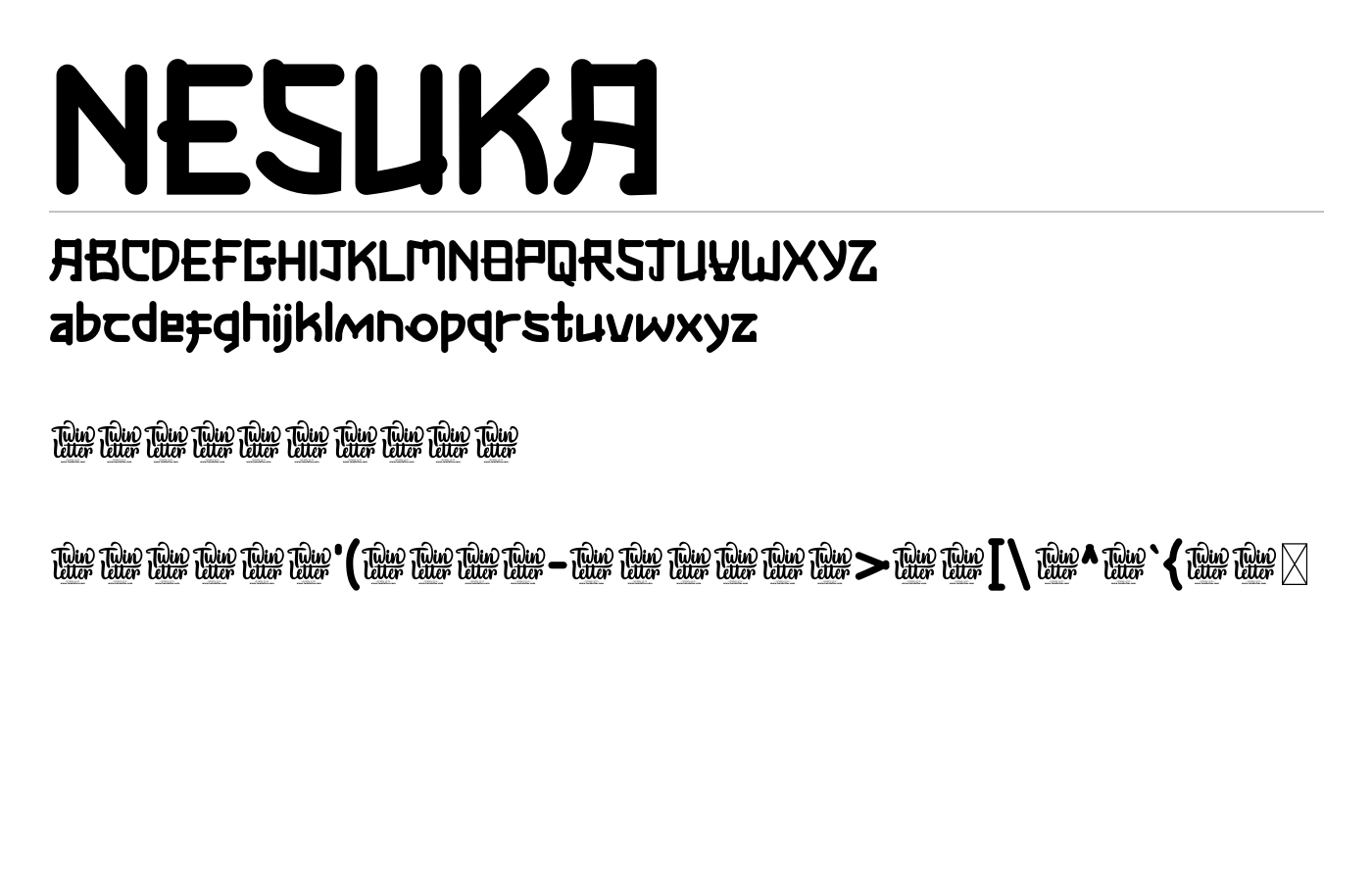 Nesuka Font preview