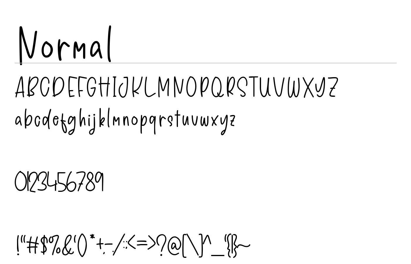 Nightnoise Font preview