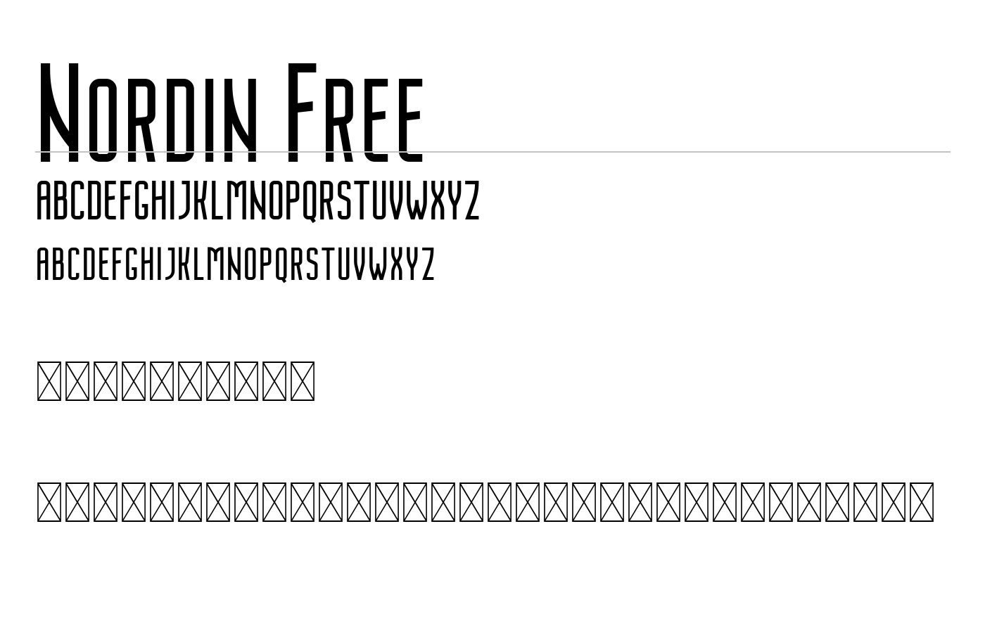 Nordin Sans Serif Demo preview