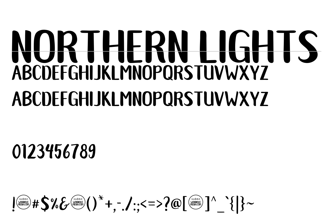 Northern Lights Font Duo preview
