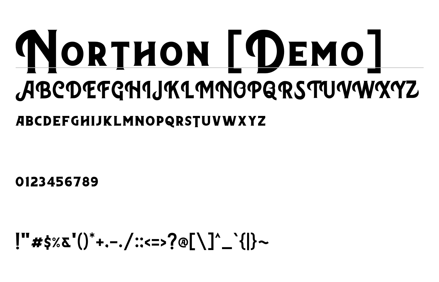 Northon Font preview