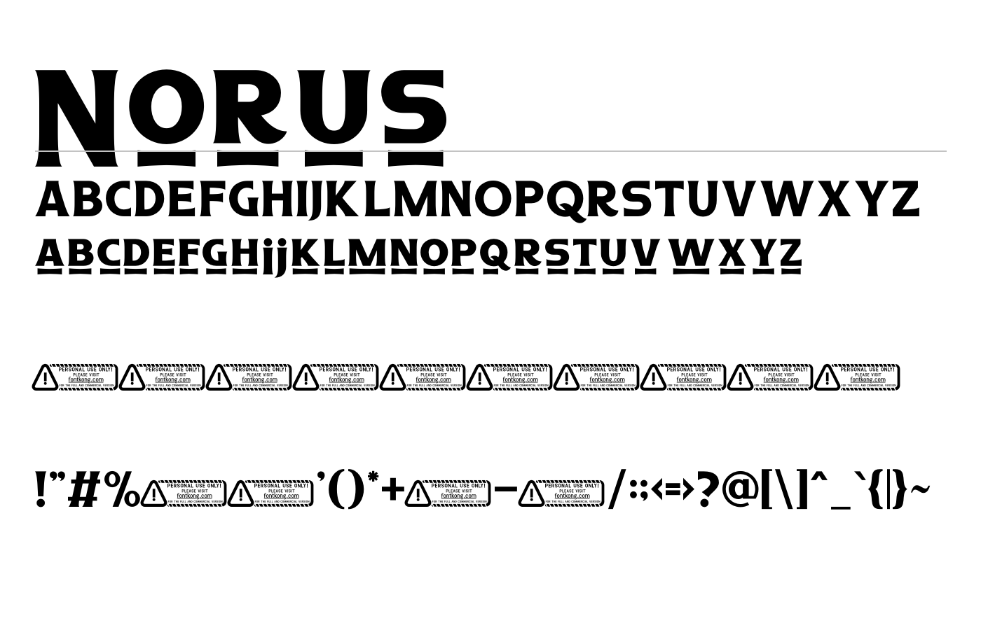 Norus Font preview