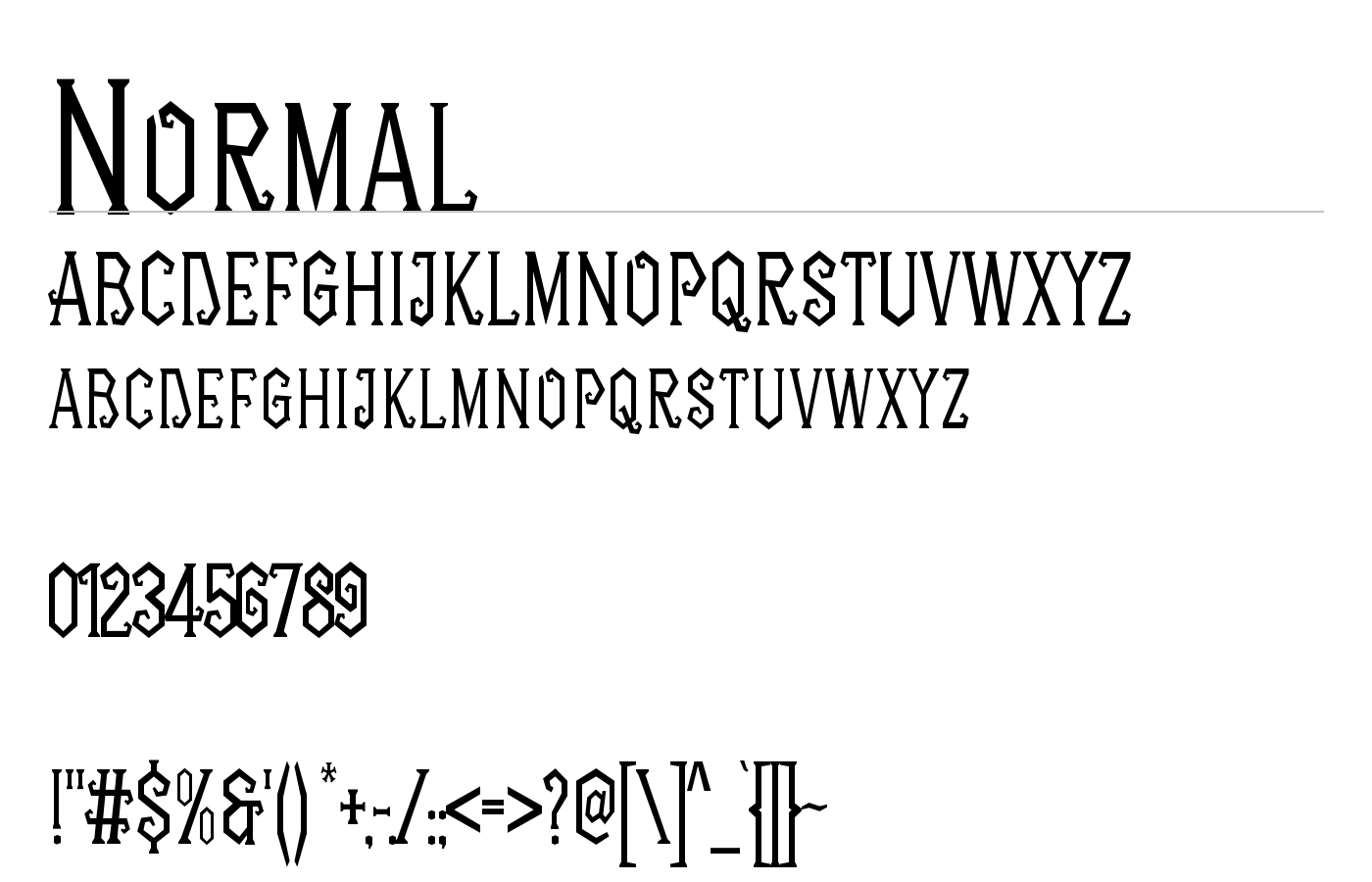 Ohmayes Font preview