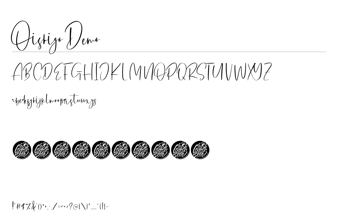 Oishigo Font preview