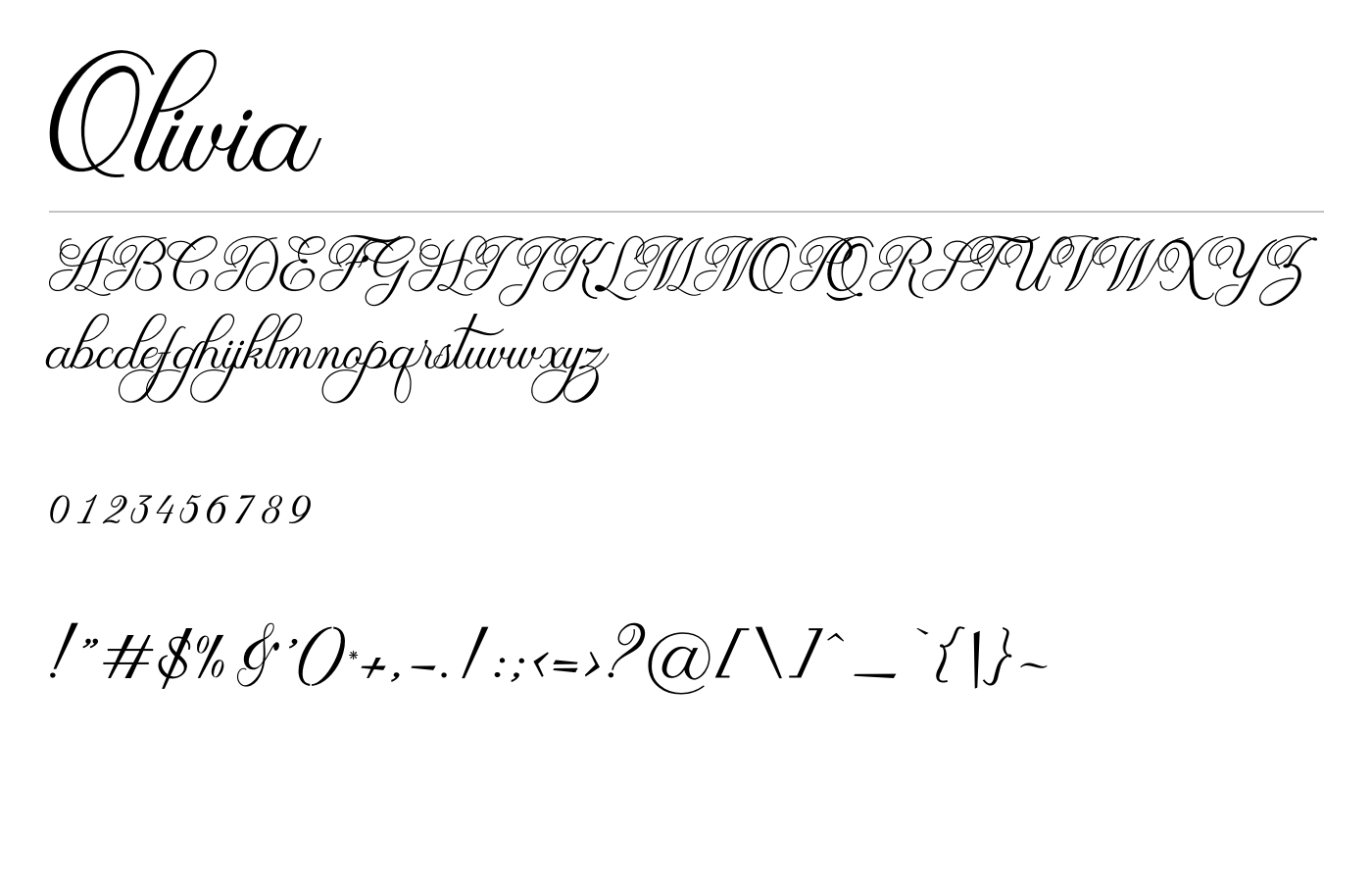 Olivia Font Download for Free
