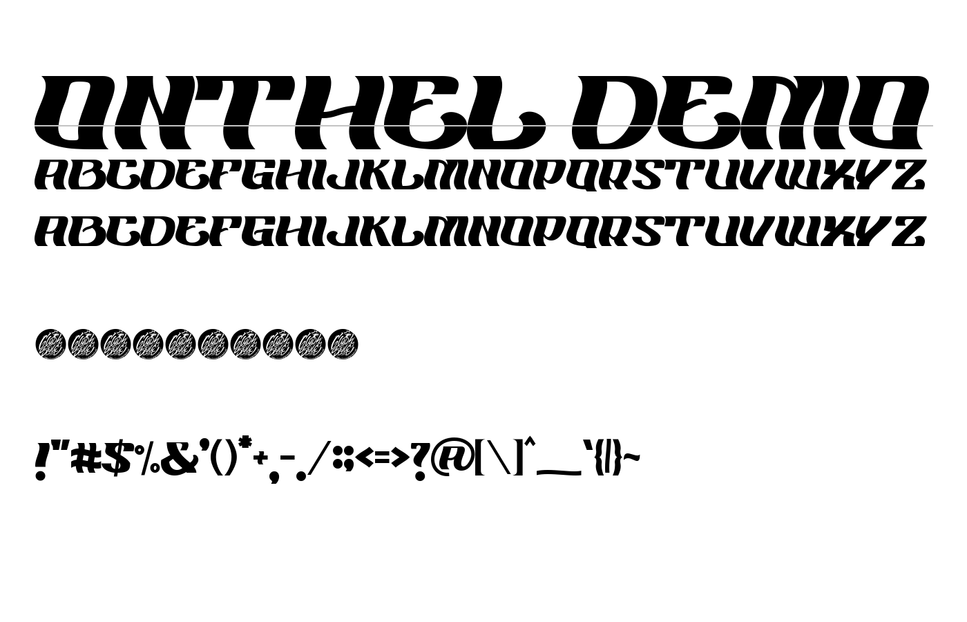 Onthel Font preview