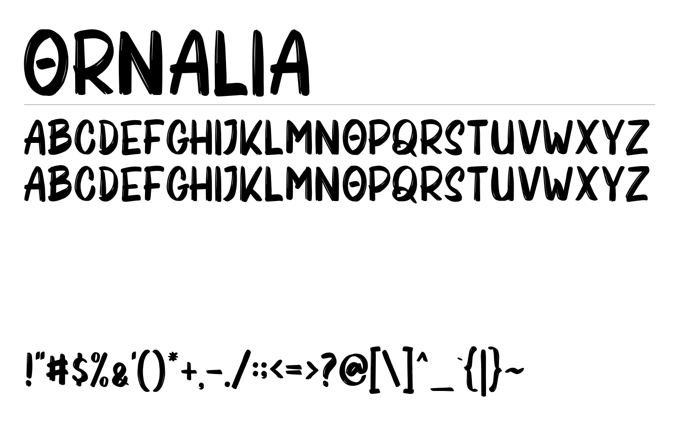 Ornalia Font preview