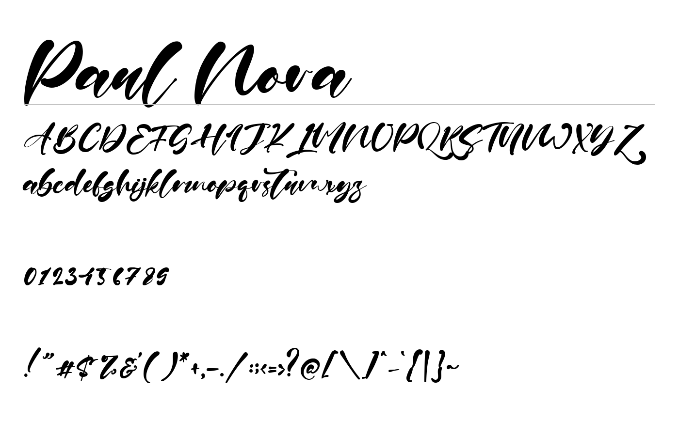 Paul Nora Font preview