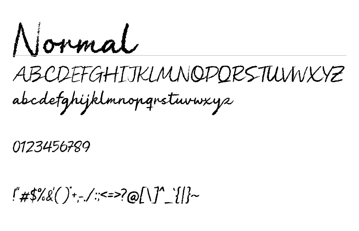 Pennychalk Font preview