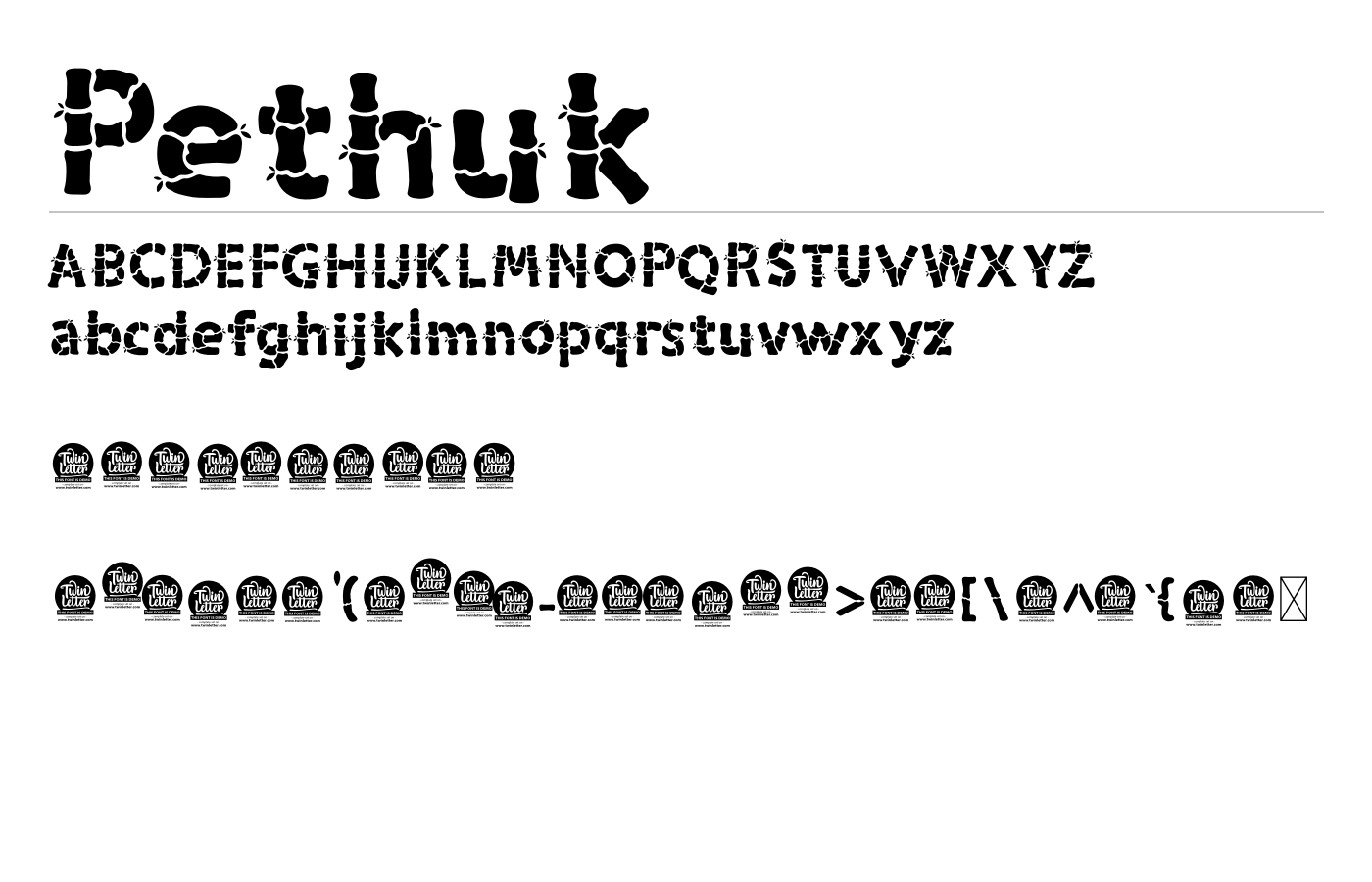 Pethuk Font preview