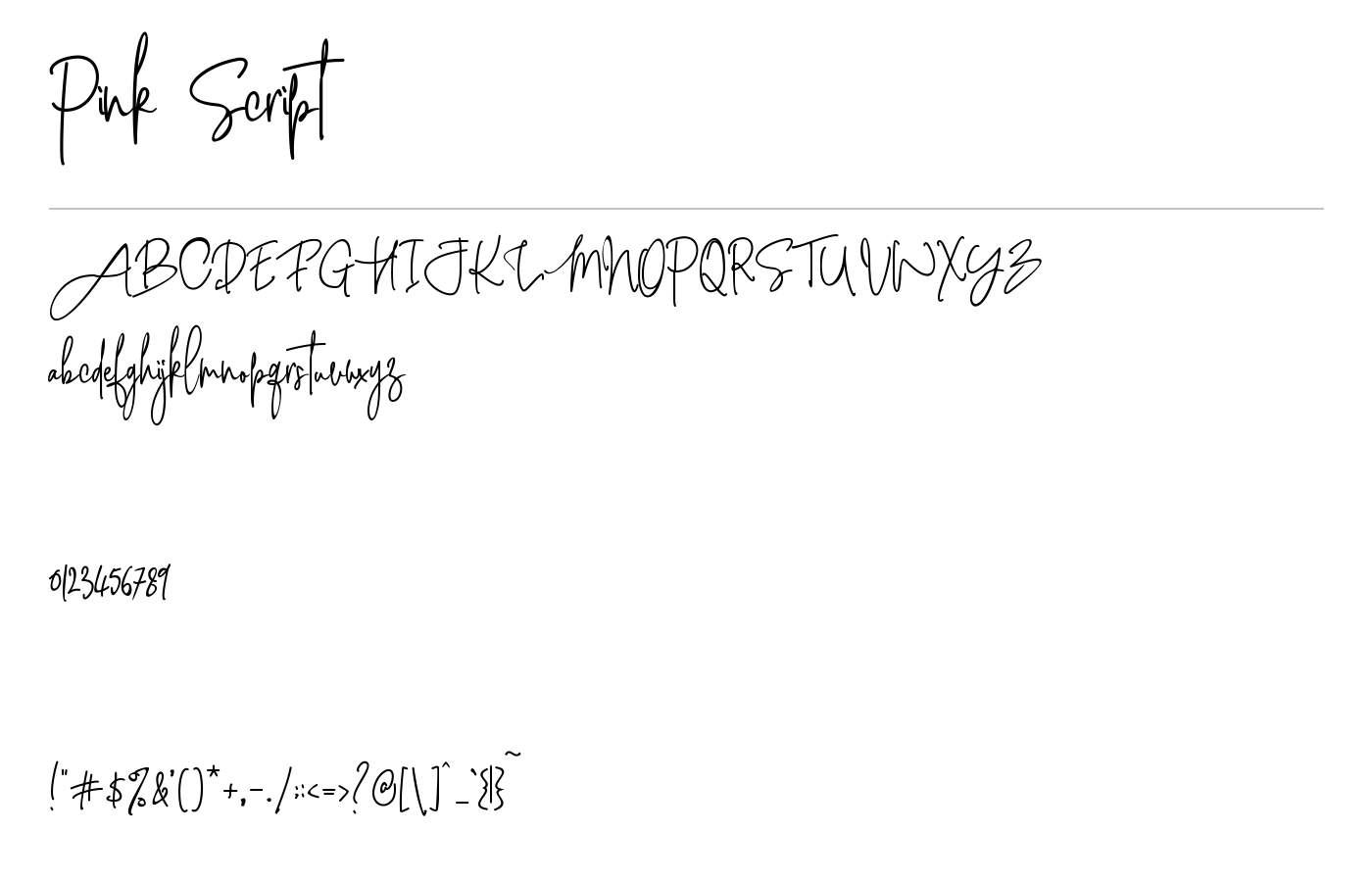 Pink Script Font Download for Free