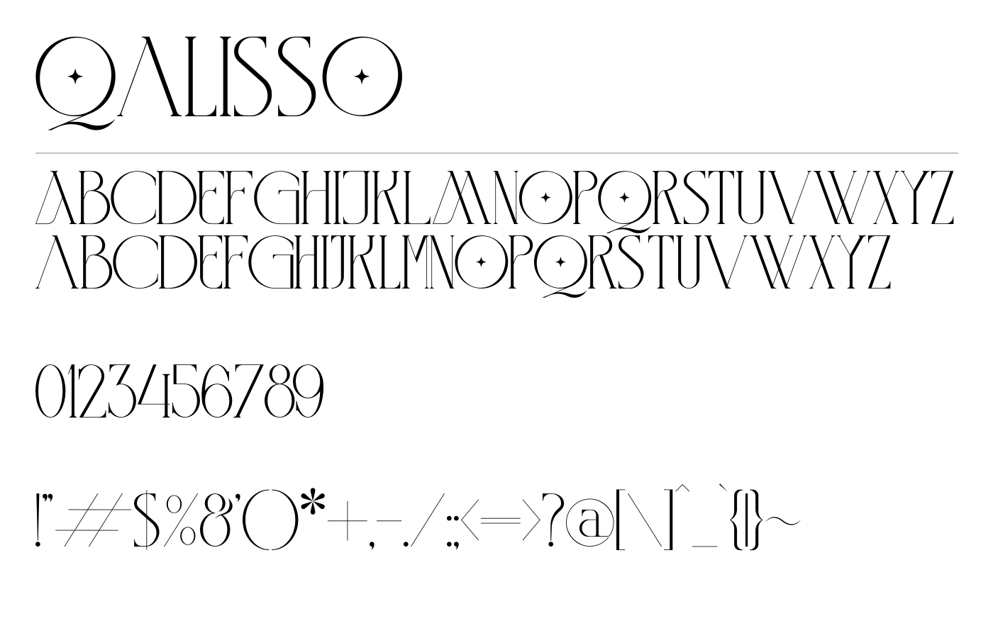 Qalisso Font preview
