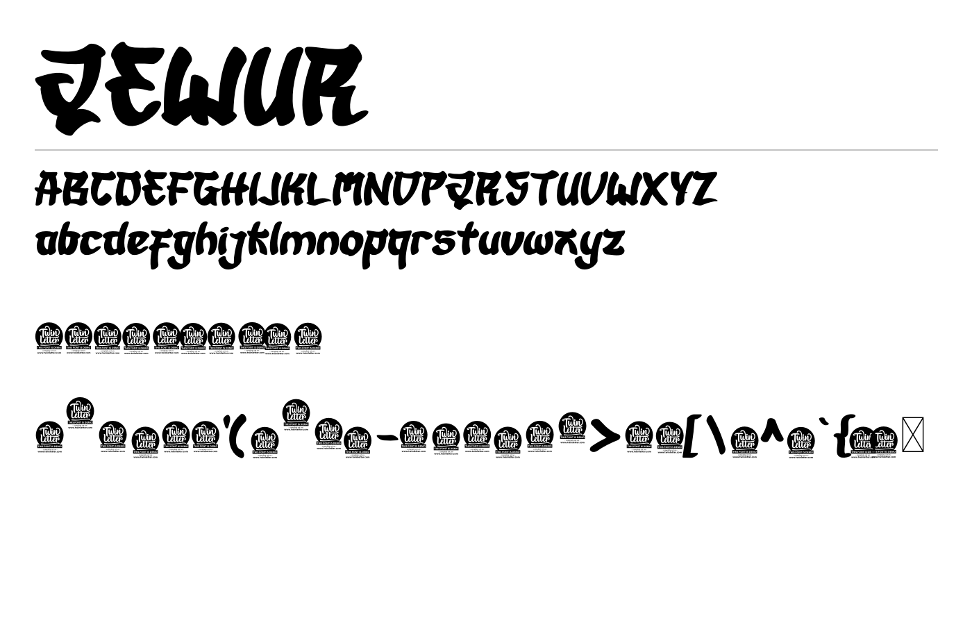 Qewur Font preview