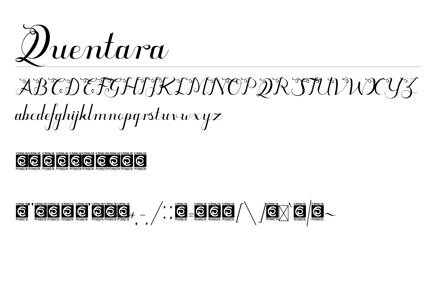 Quentara Font preview