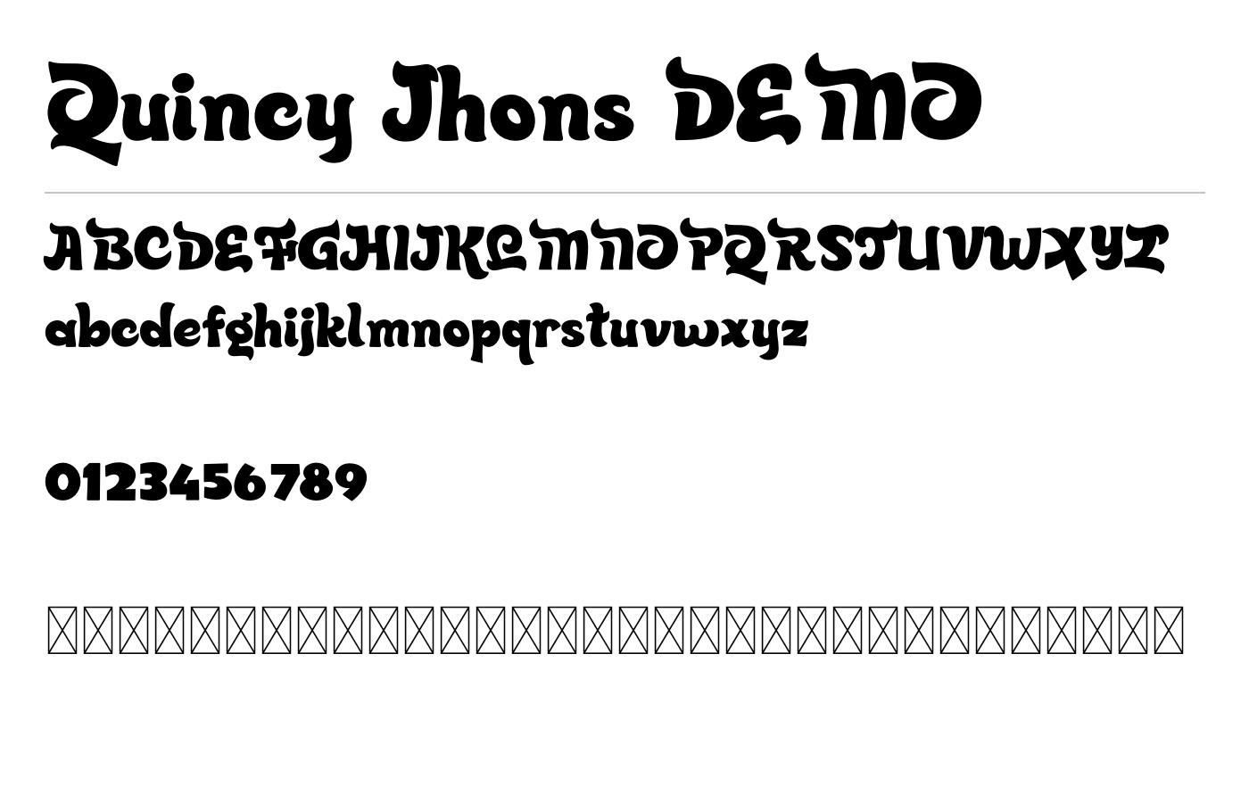 Quincy Jhons Font preview