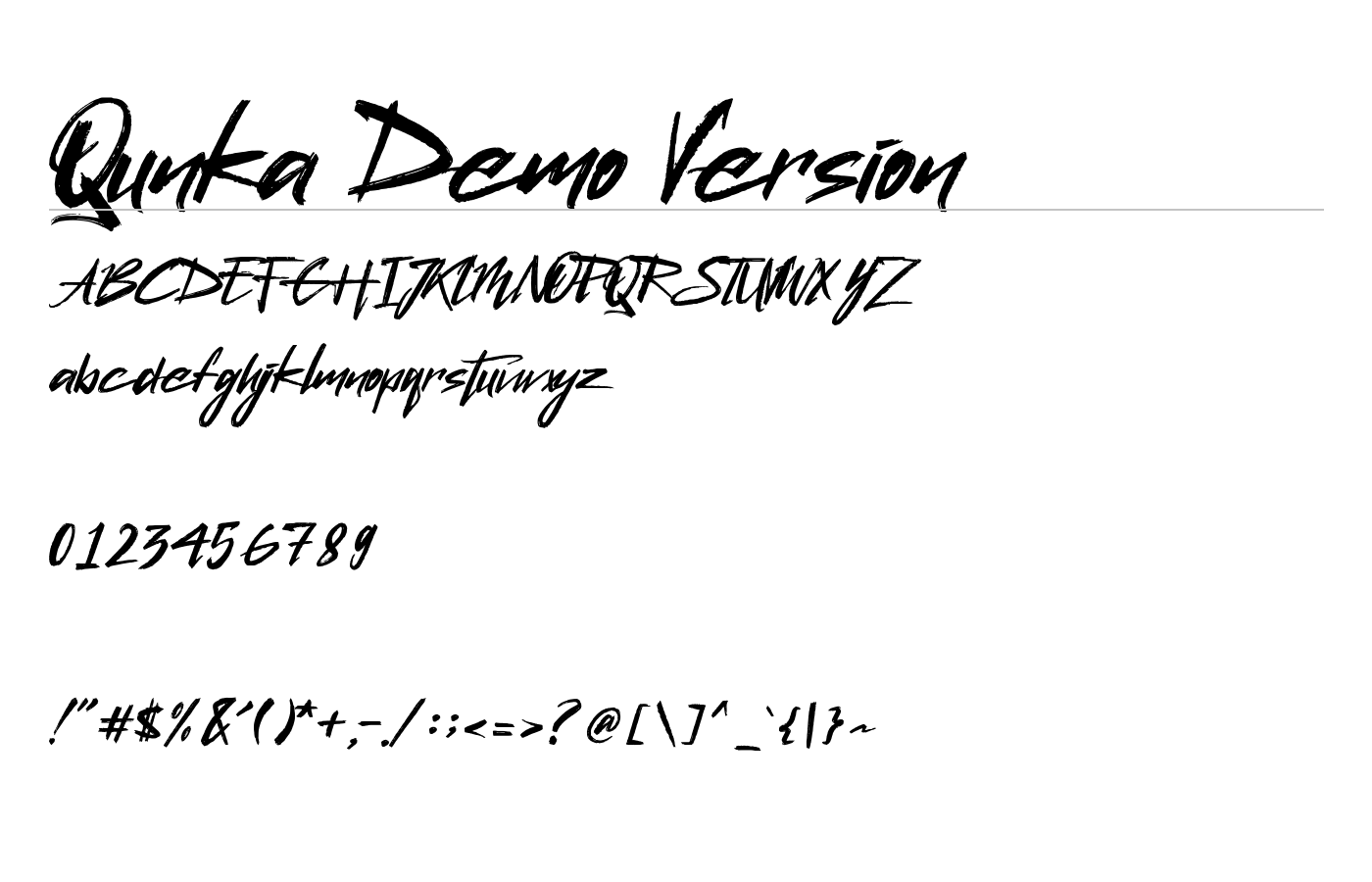 Qunka Font preview
