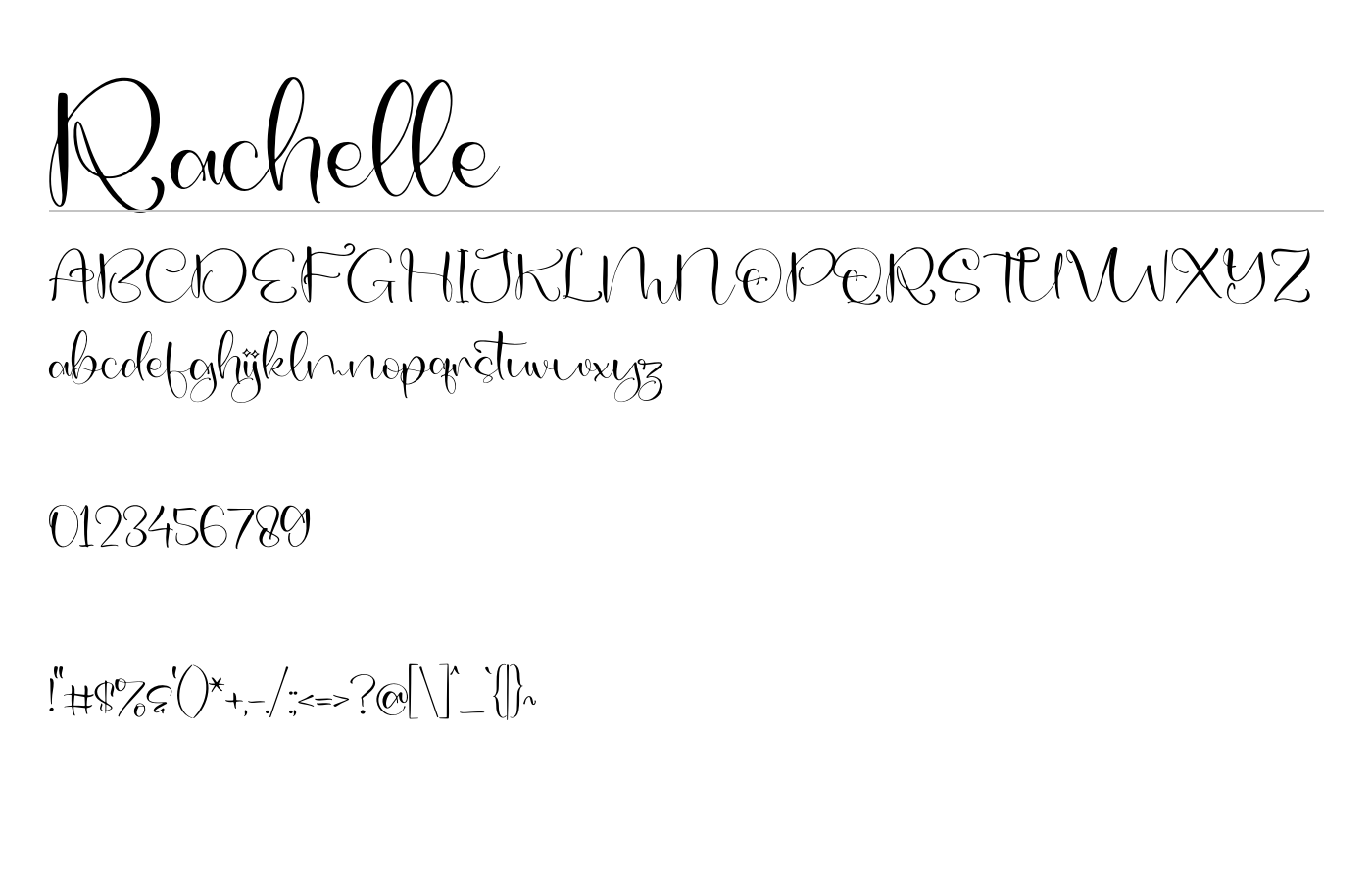 Rachelle Font preview