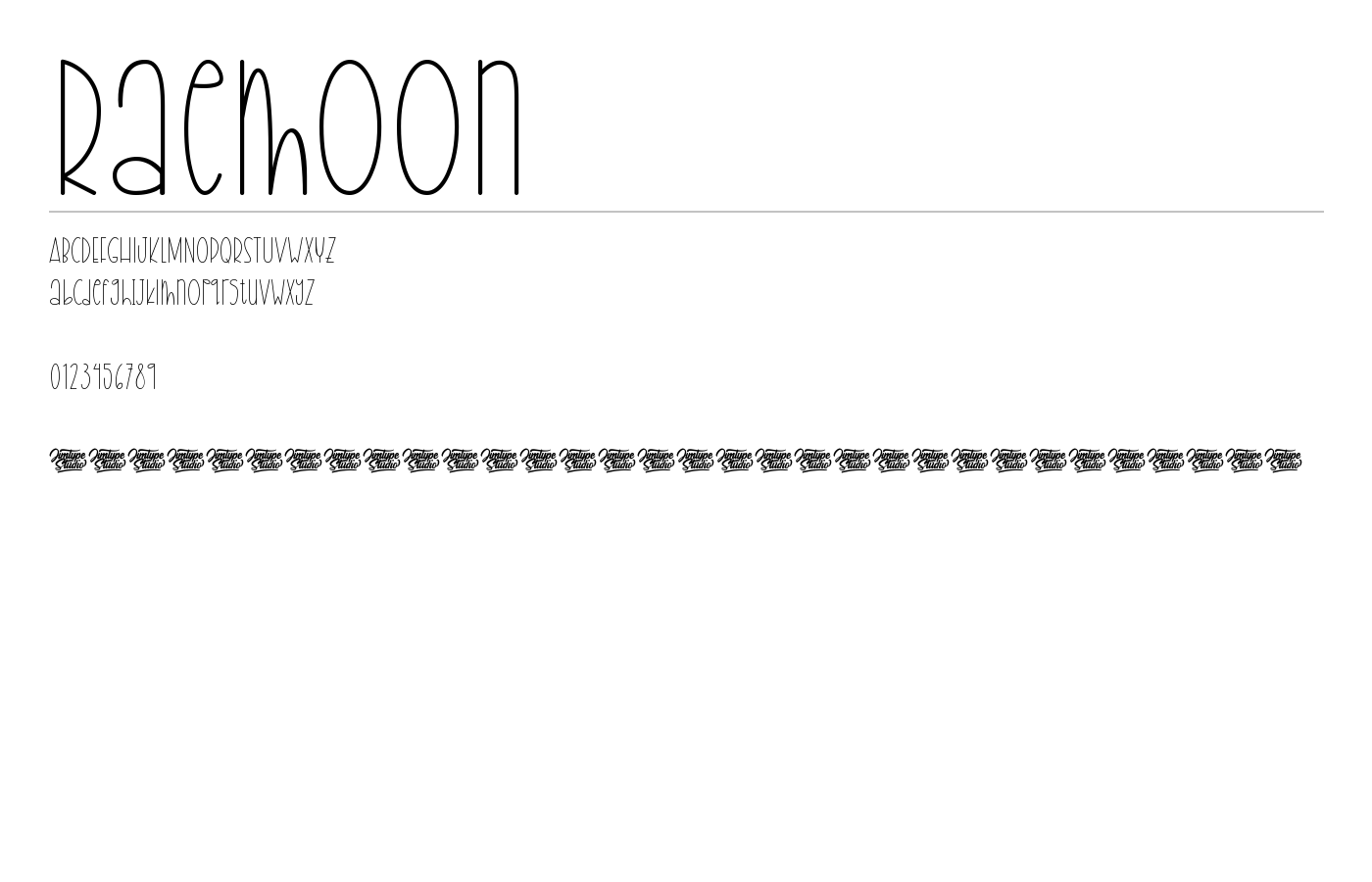 Raemoon Font preview
