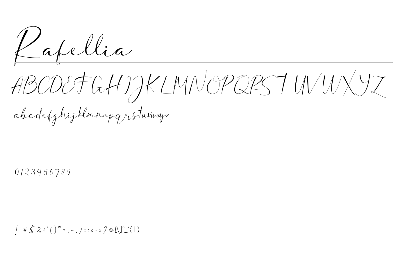 Rafellia Font preview