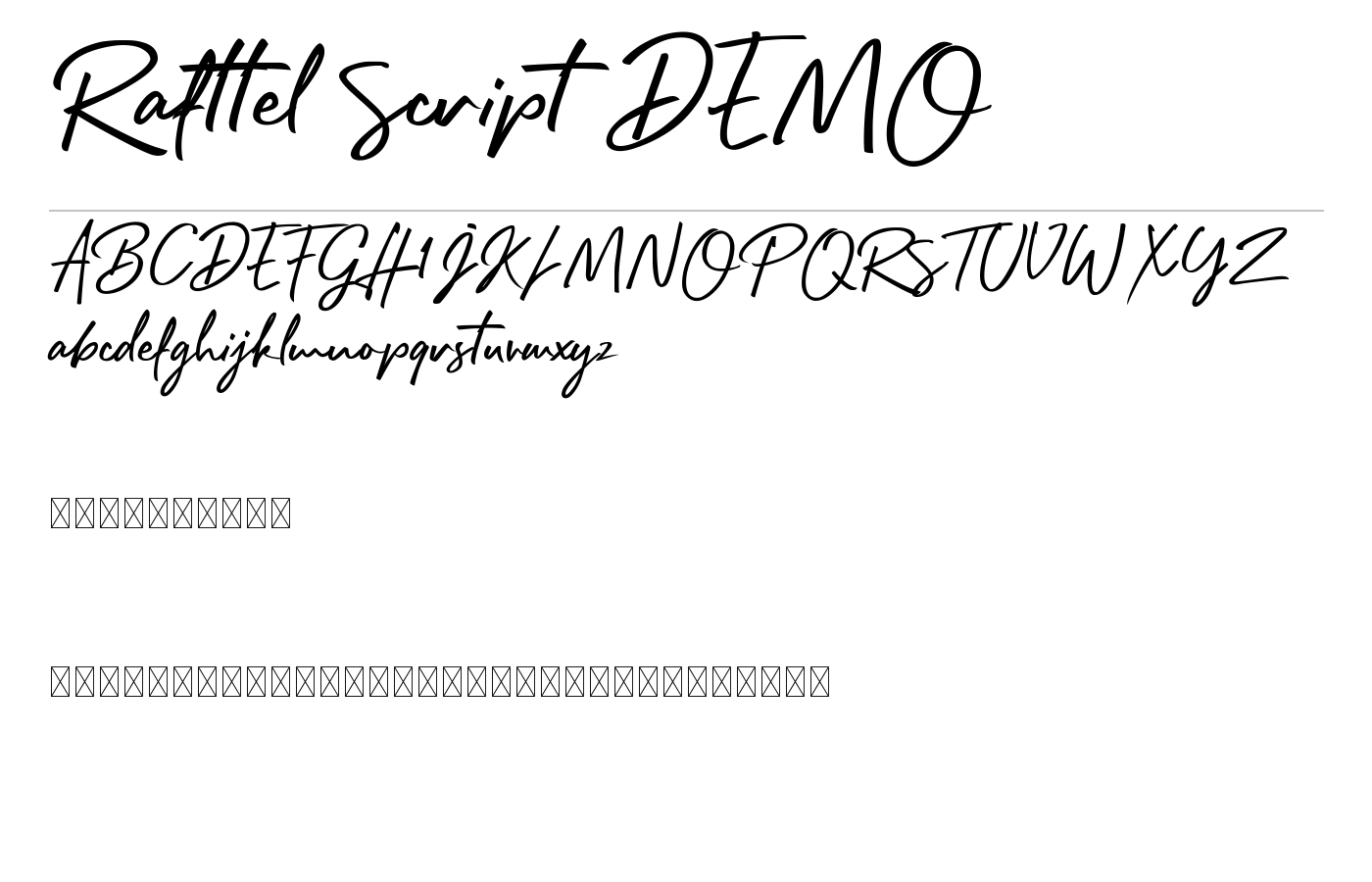 Rafftel Handlettering Script preview