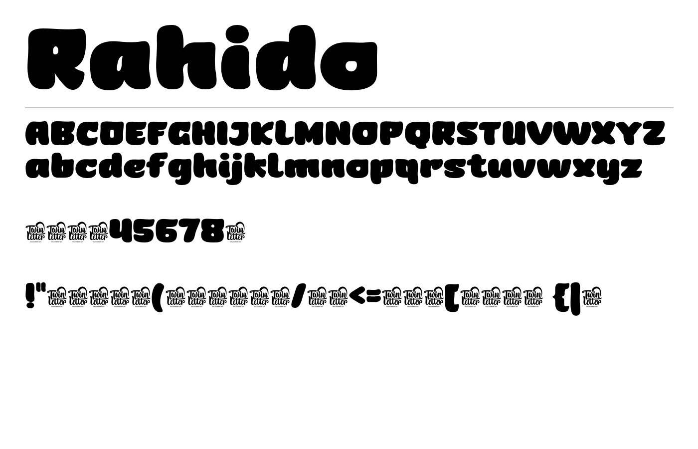 Rahido Font preview