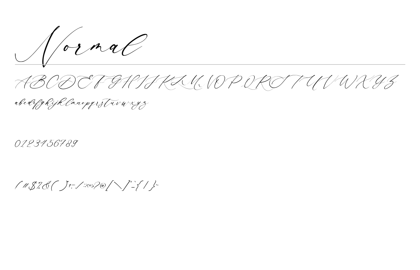 Rainther Font preview