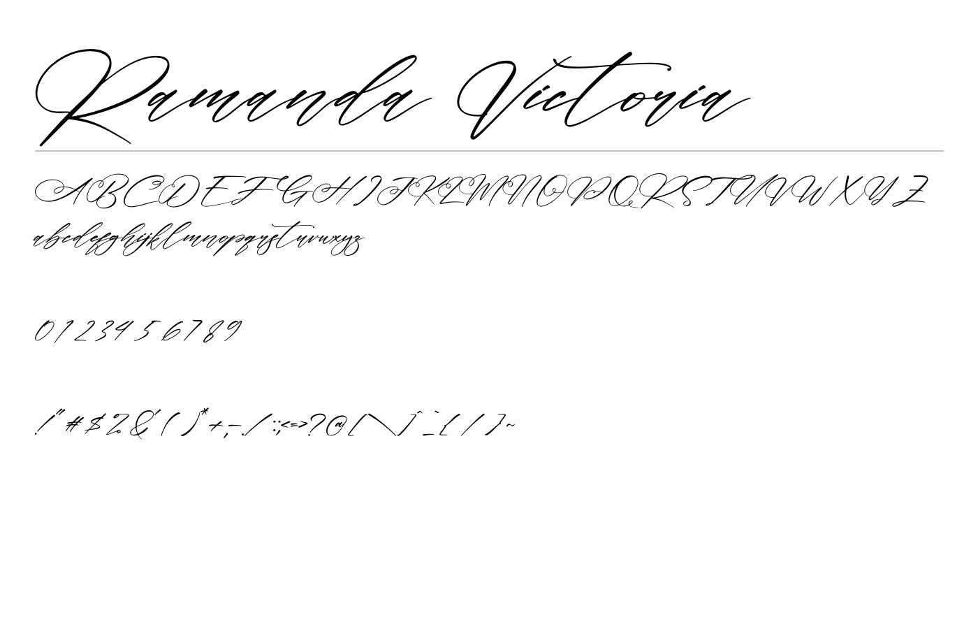 Ramanda Victoria Font preview