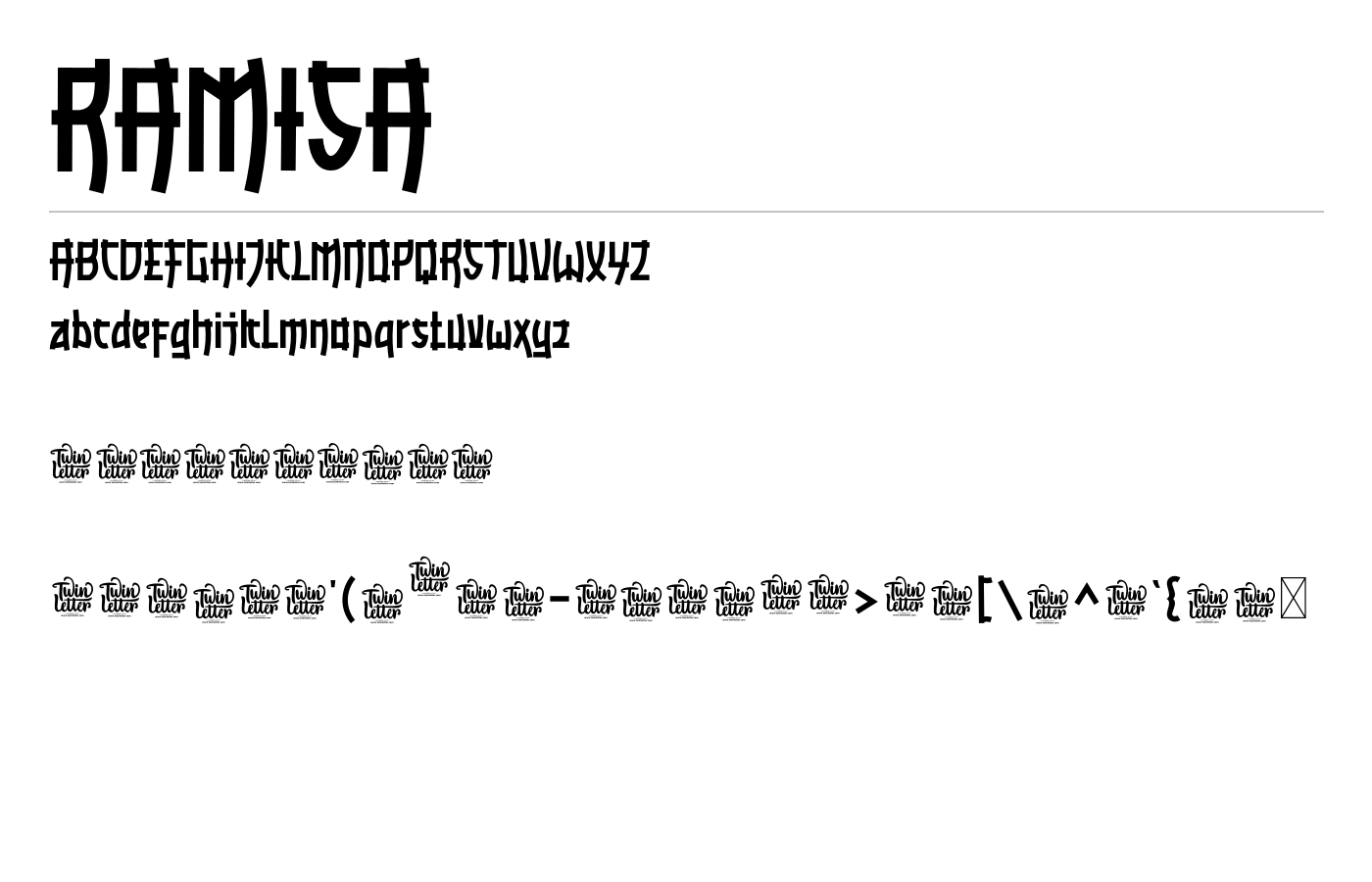 Ramisa Font preview