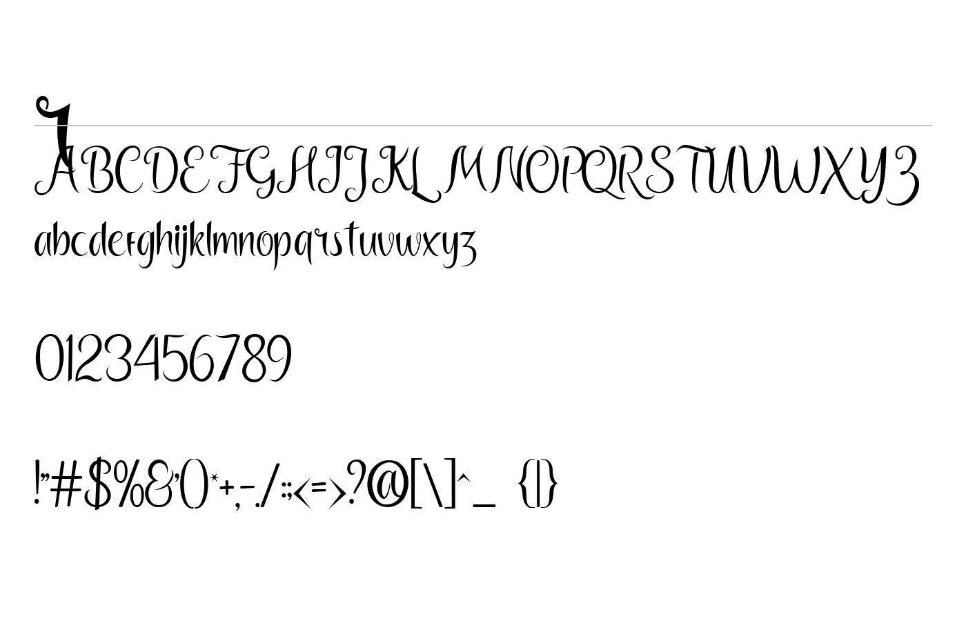 Rank Font preview