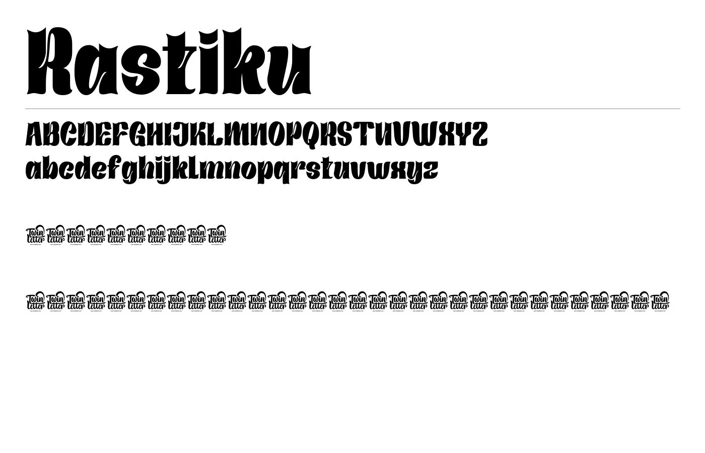 Rastiku Font preview