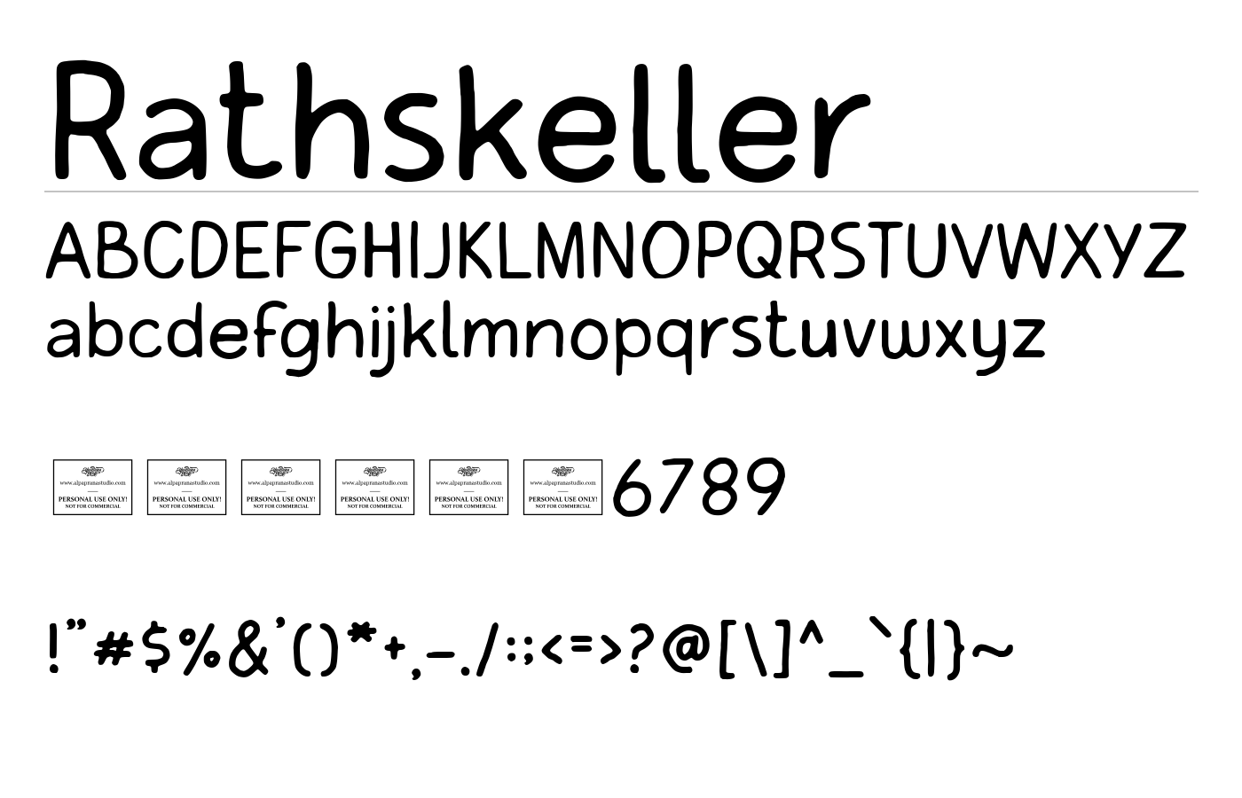 Rathskeller Font preview