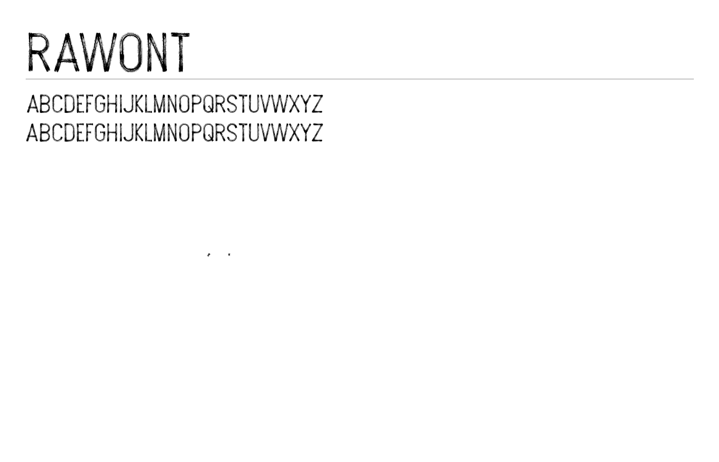 Rawont Font preview