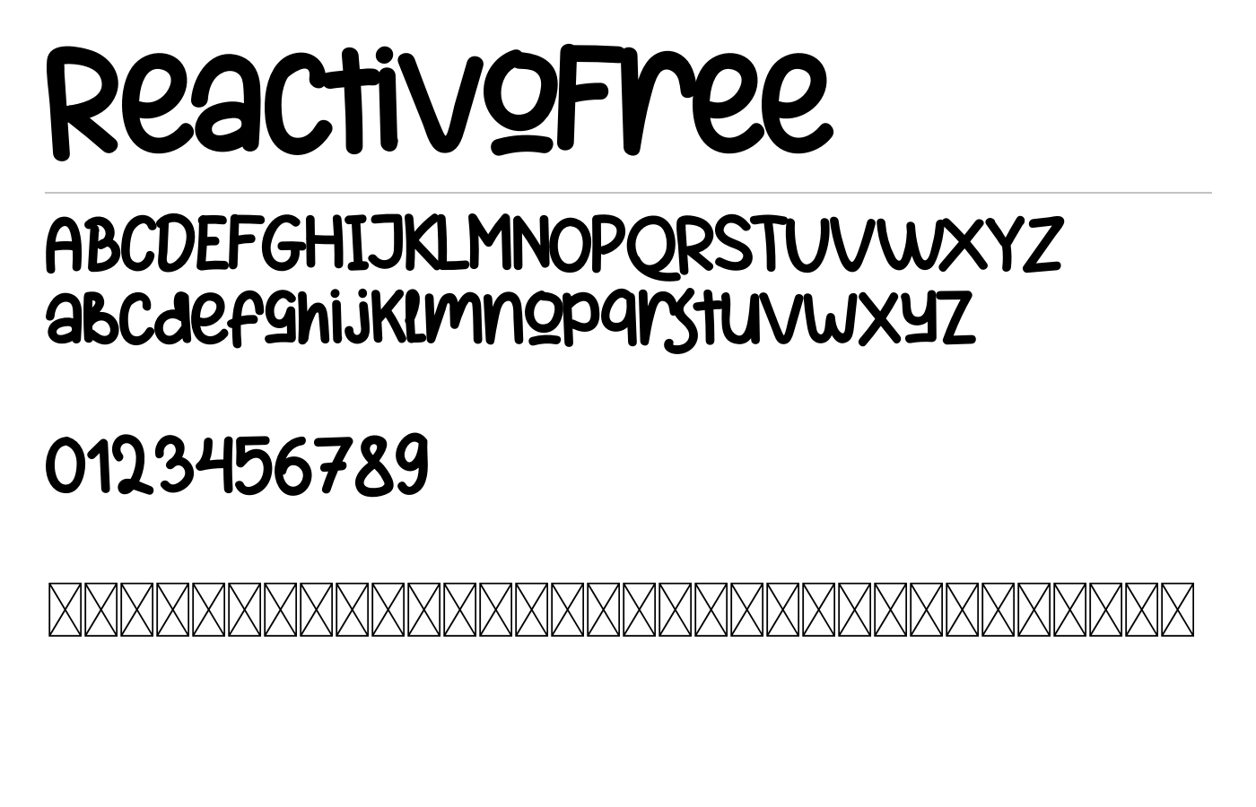 Reactivo Fun Display Font preview