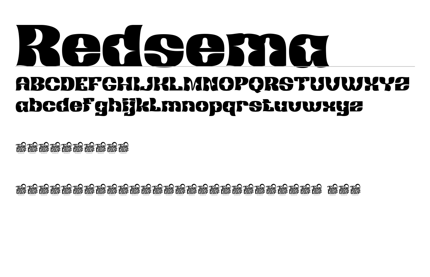 Redsema Font preview