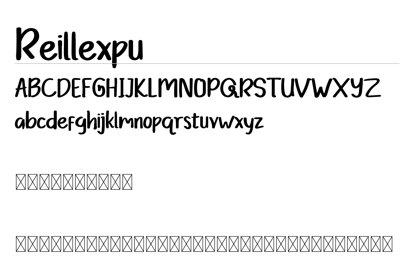 Reillex Font preview